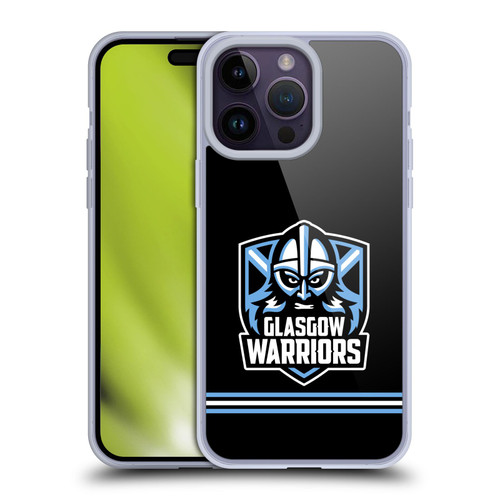 Glasgow Warriors Logo Stripes Black Soft Gel Case for Apple iPhone 14 Pro Max