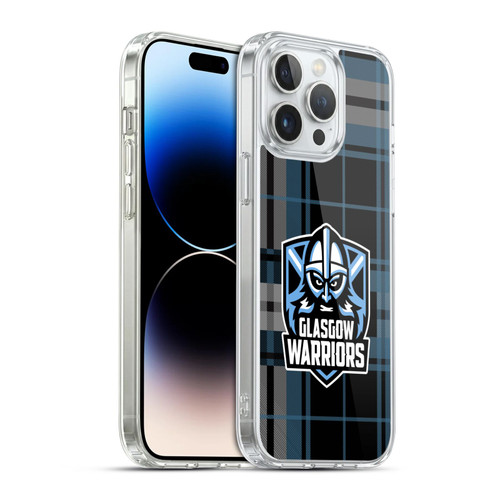 Glasgow Warriors Logo Tartan Soft Gel Case for Apple iPhone 14 Pro Max & MagSafe