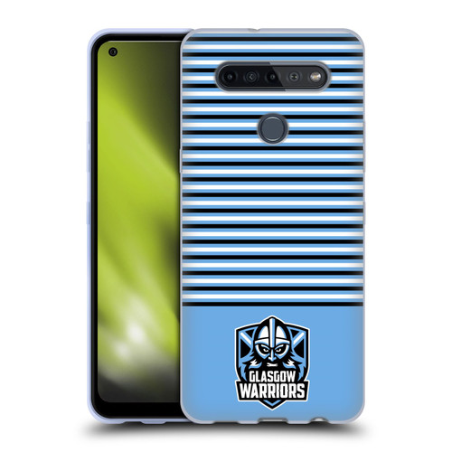 Glasgow Warriors Logo Stripes Blue 2 Soft Gel Case for LG K51S