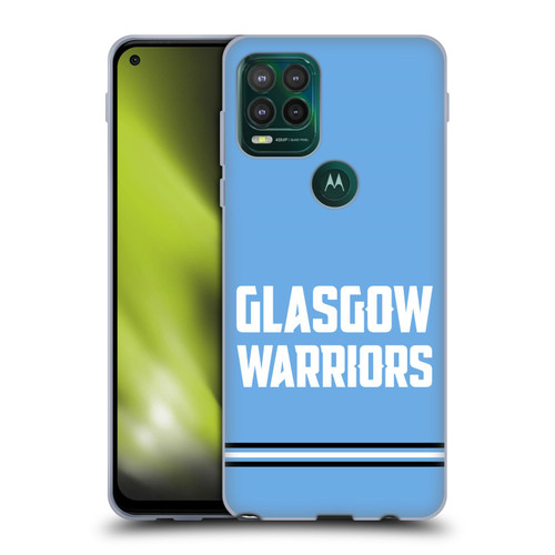 Glasgow Warriors Logo Text Type Blue Soft Gel Case for Motorola Moto G Stylus 5G 2021