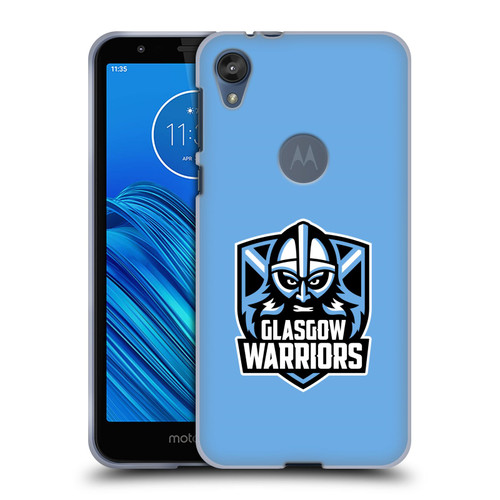 Glasgow Warriors Logo Plain Blue Soft Gel Case for Motorola Moto E6