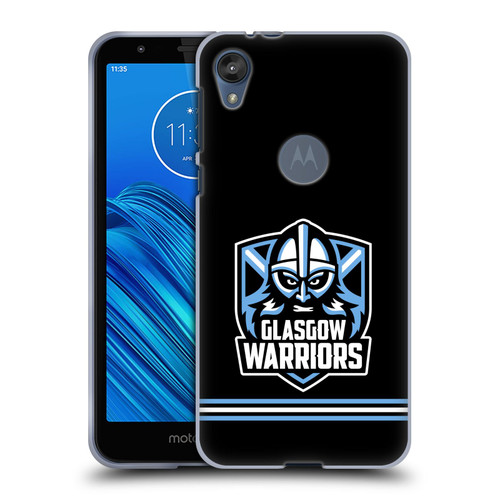 Glasgow Warriors Logo Stripes Black Soft Gel Case for Motorola Moto E6