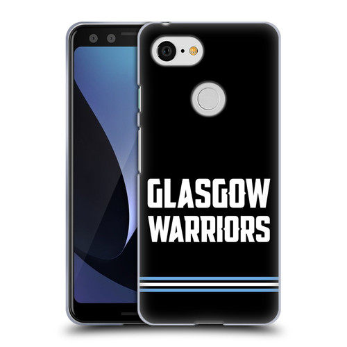 Glasgow Warriors Logo Text Type Black Soft Gel Case for Google Pixel 3
