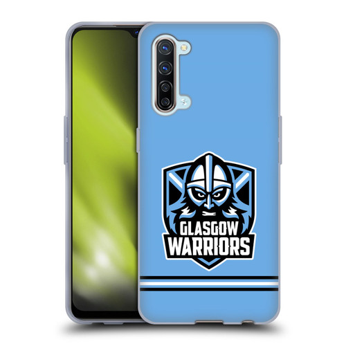 Glasgow Warriors Logo Stripes Blue Soft Gel Case for OPPO Find X2 Lite 5G
