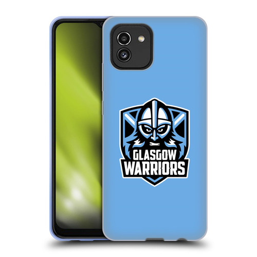 Glasgow Warriors Logo Plain Blue Soft Gel Case for Samsung Galaxy A03 (2021)