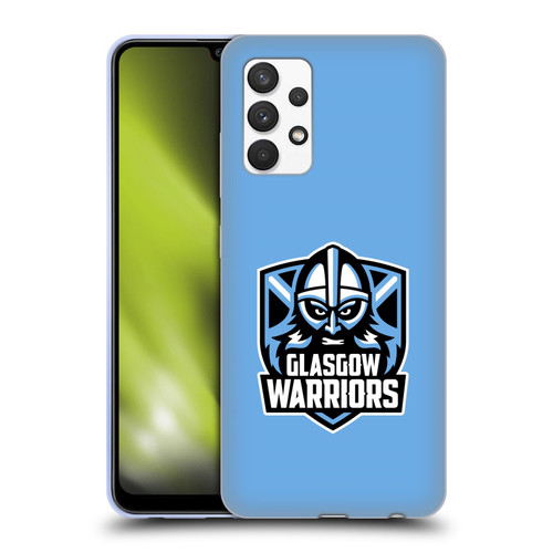 Glasgow Warriors Logo Plain Blue Soft Gel Case for Samsung Galaxy A32 (2021)
