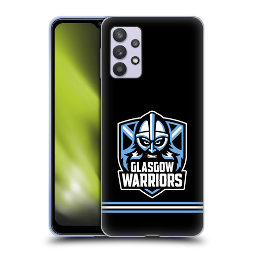 Glasgow Warriors Logo Stripes Black Soft Gel Case for Samsung Galaxy A32 5G / M32 5G (2021)