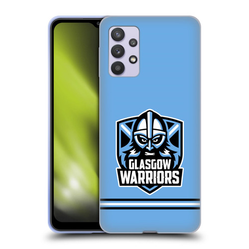 Glasgow Warriors Logo Stripes Blue Soft Gel Case for Samsung Galaxy A32 5G / M32 5G (2021)