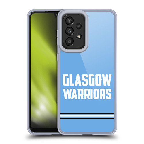 Glasgow Warriors Logo Text Type Blue Soft Gel Case for Samsung Galaxy A33 5G (2022)