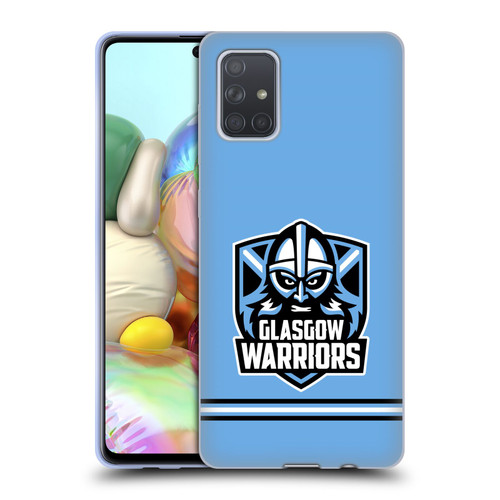 Glasgow Warriors Logo Stripes Blue Soft Gel Case for Samsung Galaxy A71 (2019)