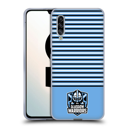Glasgow Warriors Logo Stripes Blue 2 Soft Gel Case for Samsung Galaxy A90 5G (2019)