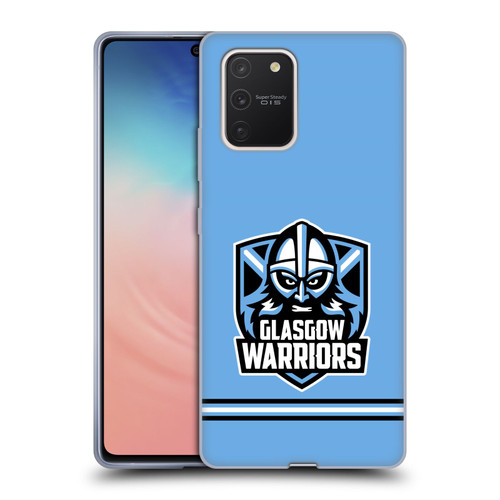 Glasgow Warriors Logo Stripes Blue Soft Gel Case for Samsung Galaxy S10 Lite