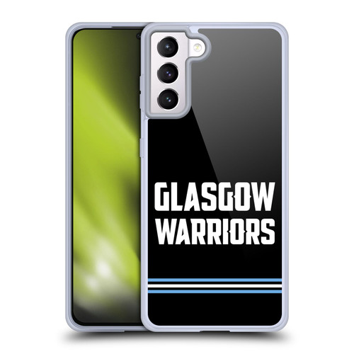 Glasgow Warriors Logo Text Type Black Soft Gel Case for Samsung Galaxy S21+ 5G