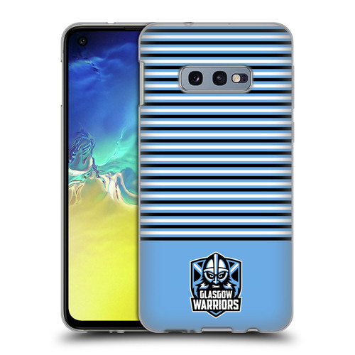 Glasgow Warriors Logo Stripes Blue 2 Soft Gel Case for Samsung Galaxy S10e