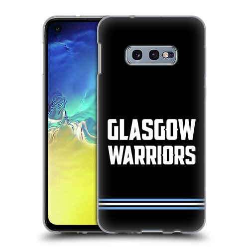 Glasgow Warriors Logo Text Type Black Soft Gel Case for Samsung Galaxy S10e