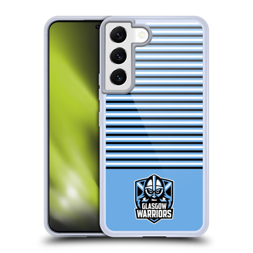 Glasgow Warriors Logo Stripes Blue 2 Soft Gel Case for Samsung Galaxy S22 5G