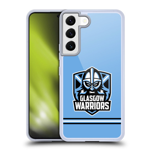 Glasgow Warriors Logo Stripes Blue Soft Gel Case for Samsung Galaxy S22 5G