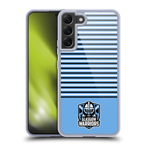 Glasgow Warriors Logo Stripes Blue 2 Soft Gel Case for Samsung Galaxy S22+ 5G