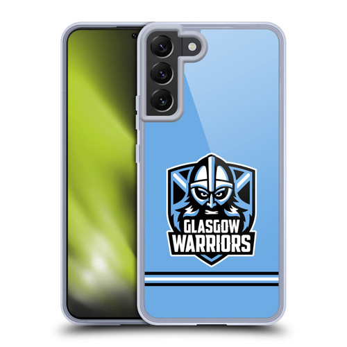 Glasgow Warriors Logo Stripes Blue Soft Gel Case for Samsung Galaxy S22+ 5G