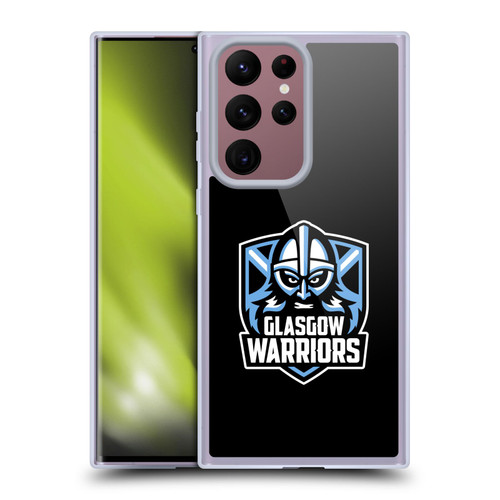 Glasgow Warriors Logo Plain Black Soft Gel Case for Samsung Galaxy S22 Ultra 5G