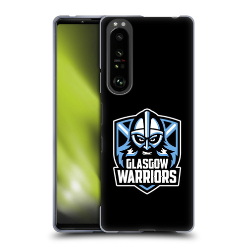 Glasgow Warriors Logo Plain Black Soft Gel Case for Sony Xperia 1 III