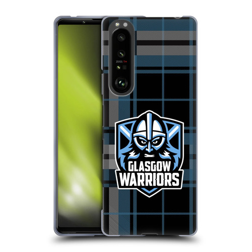 Glasgow Warriors Logo Tartan Soft Gel Case for Sony Xperia 1 III