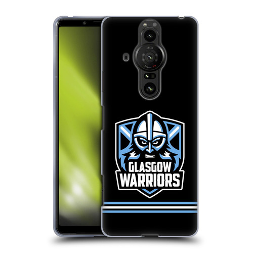 Glasgow Warriors Logo Stripes Black Soft Gel Case for Sony Xperia Pro-I
