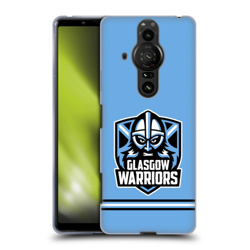 Glasgow Warriors Logo Stripes Blue Soft Gel Case for Sony Xperia Pro-I