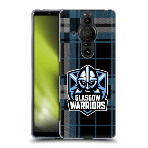 Glasgow Warriors Logo Tartan Soft Gel Case for Sony Xperia Pro-I