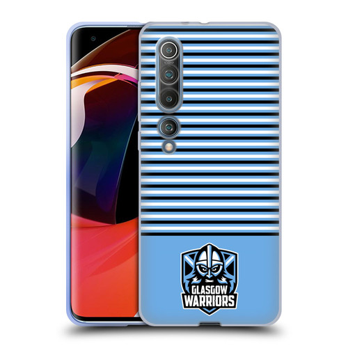 Glasgow Warriors Logo Stripes Blue 2 Soft Gel Case for Xiaomi Mi 10 5G / Mi 10 Pro 5G