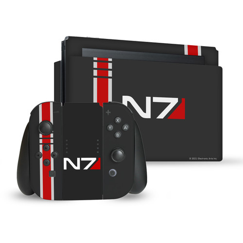 EA Bioware Mass Effect Graphics N7 Logo Vinyl Sticker Skin Decal Cover for Nintendo Switch Bundle