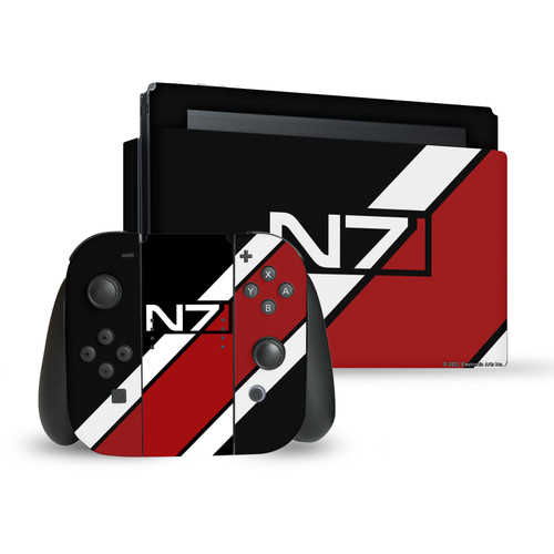 EA Bioware Mass Effect Graphics N7 Logo Stripes Vinyl Sticker Skin Decal Cover for Nintendo Switch Bundle