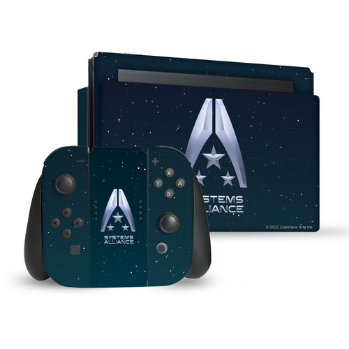 EA Bioware Mass Effect Graphics Systems Alliance Logo Vinyl Sticker Skin Decal Cover for Nintendo Switch Bundle