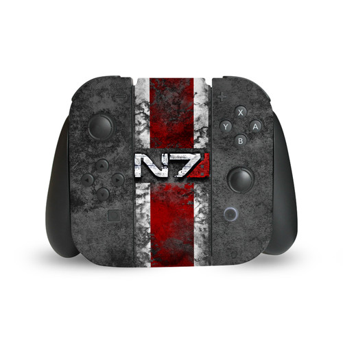 EA Bioware Mass Effect Graphics N7 Logo Distressed Vinyl Sticker Skin Decal Cover for Nintendo Switch Joy Controller