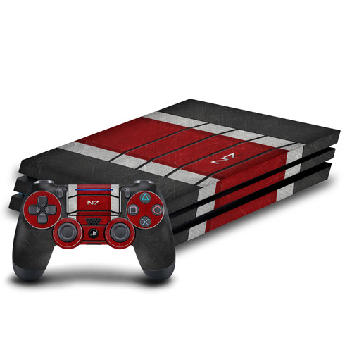 EA Bioware Mass Effect Graphics N7 Logo Armor Vinyl Sticker Skin Decal Cover for Sony PS4 Pro Bundle