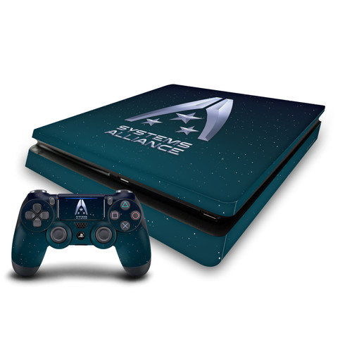 EA Bioware Mass Effect Graphics Systems Alliance Logo Vinyl Sticker Skin Decal Cover for Sony PS4 Slim Console & Controller