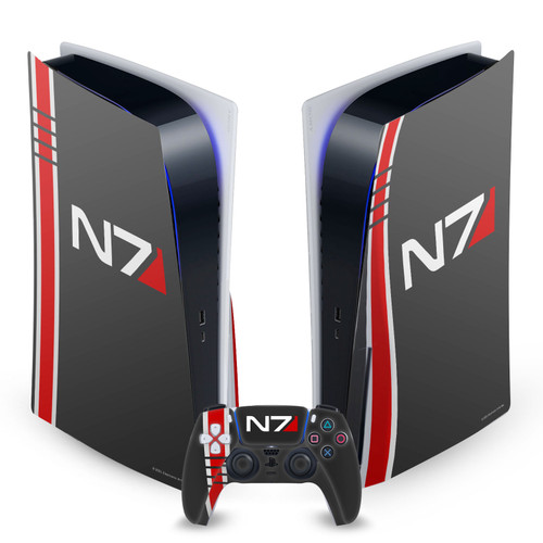 EA Bioware Mass Effect Graphics N7 Logo Vinyl Sticker Skin Decal Cover for Sony PS5 Disc Edition Bundle