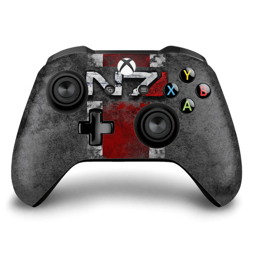 EA Bioware Mass Effect Graphics N7 Logo Distressed Vinyl Sticker Skin Decal Cover for Microsoft Xbox One S / X Controller