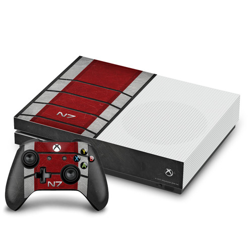EA Bioware Mass Effect Graphics N7 Logo Armor Vinyl Sticker Skin Decal Cover for Microsoft One S Console & Controller