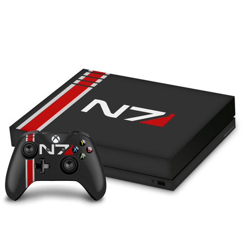 EA Bioware Mass Effect Graphics N7 Logo Vinyl Sticker Skin Decal Cover for Microsoft Xbox One X Bundle