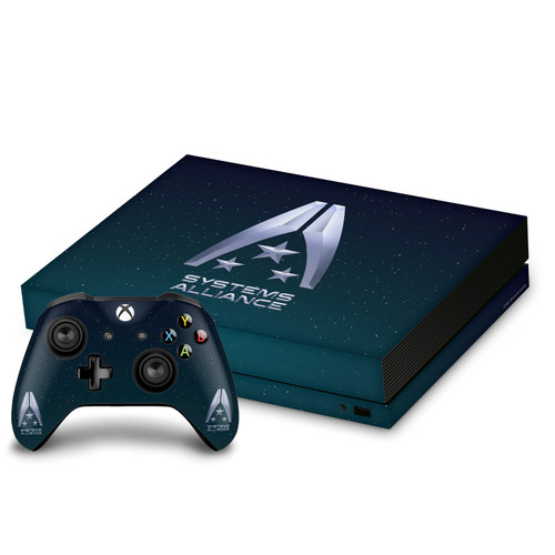 EA Bioware Mass Effect Graphics Systems Alliance Logo Vinyl Sticker Skin Decal Cover for Microsoft Xbox One X Bundle