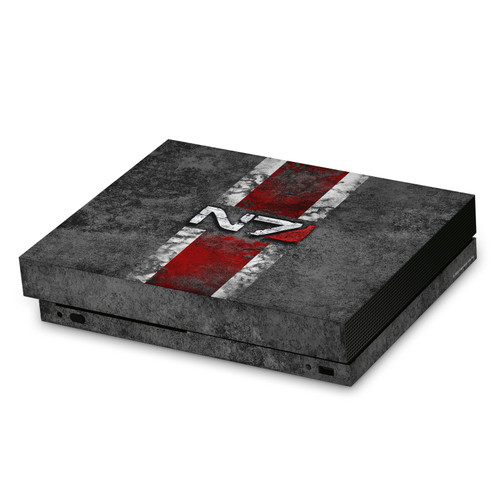 EA Bioware Mass Effect Graphics N7 Logo Distressed Vinyl Sticker Skin Decal Cover for Microsoft Xbox One X Console