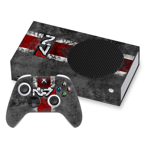 EA Bioware Mass Effect Graphics N7 Logo Distressed Vinyl Sticker Skin Decal Cover for Microsoft Series S Console & Controller