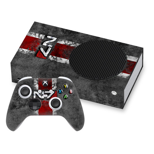 EA Bioware Mass Effect Graphics N7 Logo Distressed Vinyl Sticker Skin Decal Cover for Microsoft Series S Console & Controller