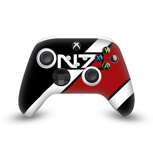EA Bioware Mass Effect Graphics N7 Logo Stripes Vinyl Sticker Skin Decal Cover for Microsoft Xbox Series X / Series S Controller