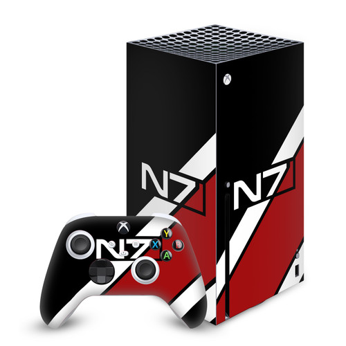 EA Bioware Mass Effect Graphics N7 Logo Stripes Vinyl Sticker Skin Decal Cover for Microsoft Series X Console & Controller