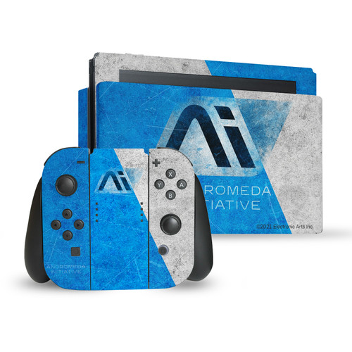 EA Bioware Mass Effect Andromeda Graphics Initiative Distressed Vinyl Sticker Skin Decal Cover for Nintendo Switch Bundle