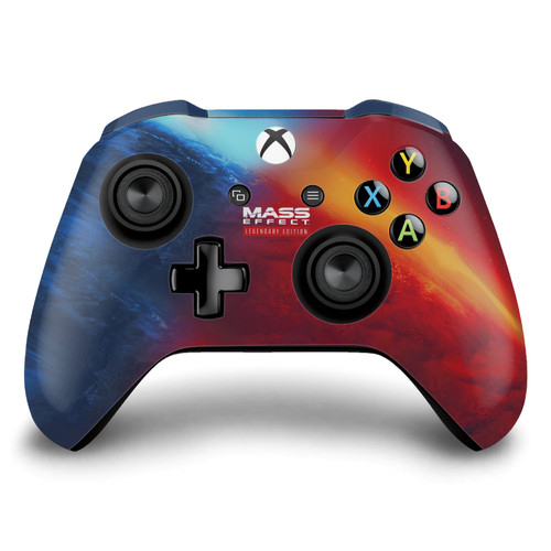 EA Bioware Mass Effect Legendary Graphics Logo Key Art Vinyl Sticker Skin Decal Cover for Microsoft Xbox One S / X Controller