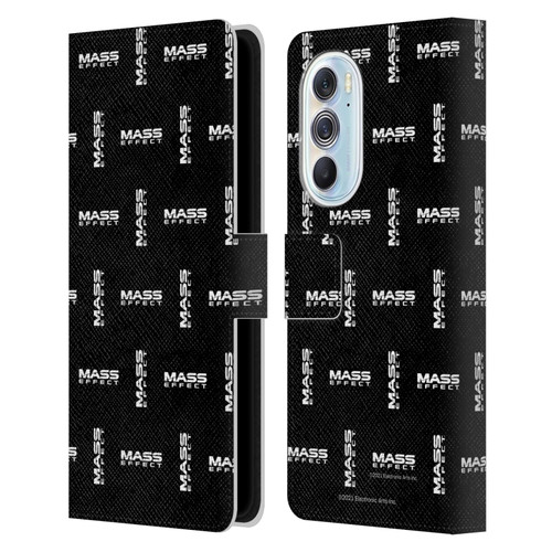 EA Bioware Mass Effect Graphics Logo Pattern Leather Book Wallet Case Cover For Motorola Edge X30