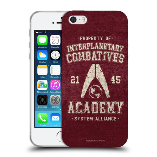 EA Bioware Mass Effect 3 Badges And Logos Interplanetary Combatives Soft Gel Case for Apple iPhone 5 / 5s / iPhone SE 2016